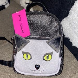 Betsey Johnson kitty cat Halloween mini backpack